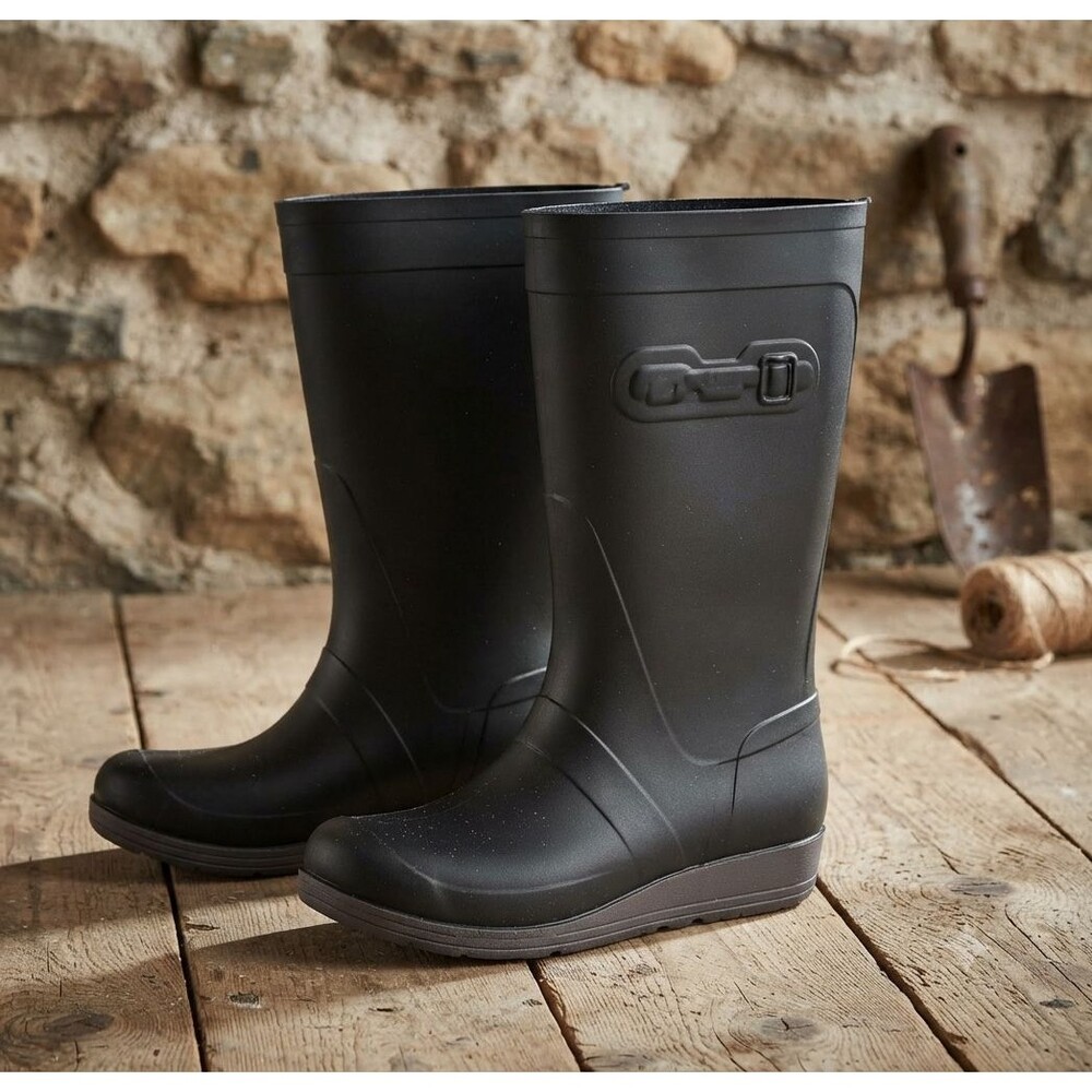 Acton Black Rubber Rain Boots Mens Size 10 Waterproof Work Mud Made in Canada